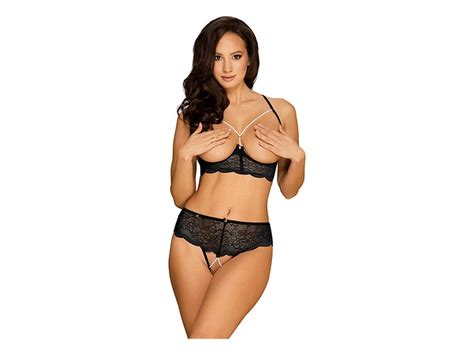 Conjunto De Lingerie Pearlove Obsessive Preto 2 Pcs S M Worten Pt