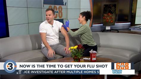 Watch In The Josh Spreiter Gets His Flu Shot Live On News Now