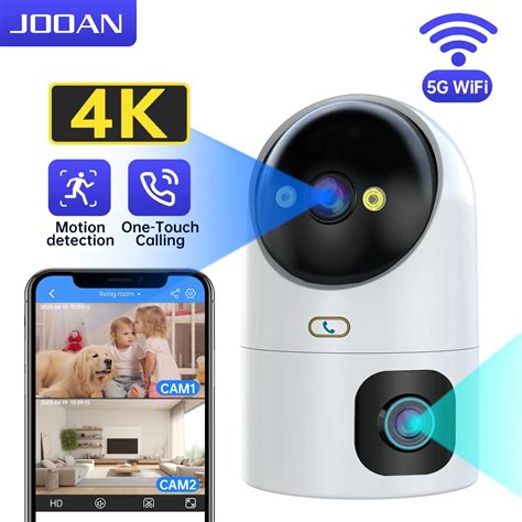 JOOAN 4K PTZ Cam Ra IP 5G WiFi Double Objectif CCTV Cam Ra De S Curit