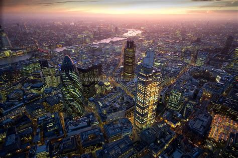 Aerial View City Of London Heron Tower Aerial View Jason Hawkes