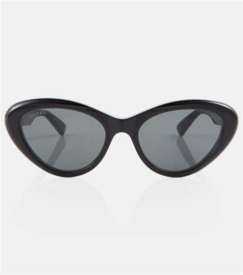 Cat Eye Sunglasses In Black Gucci Mytheresa