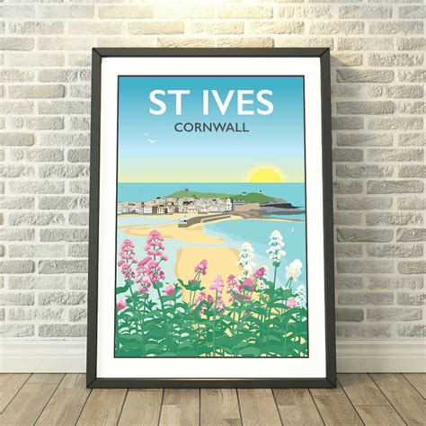 Designed By Tabitha Mary This Print Captures The Picturesque Town Of St