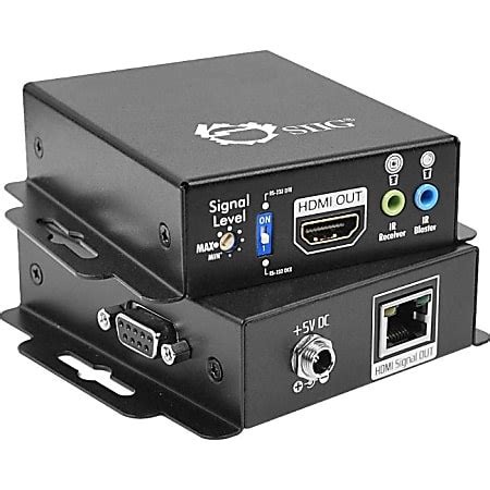 Siig Hdmi Extender Over Single Cat With Irrs Auto Edid Office Depot