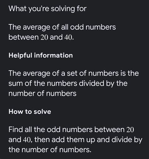 Find The Average Of All Odd Numbers Between 20 And 40 Is The Average An