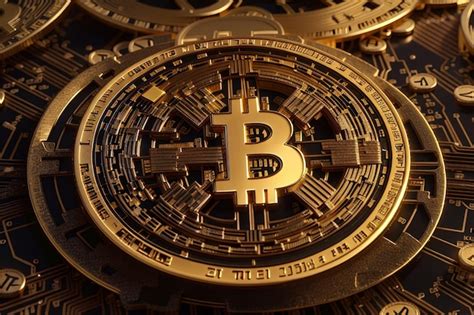 Premium Ai Image Cryptocurrency Bitcoin Golden Coin Background