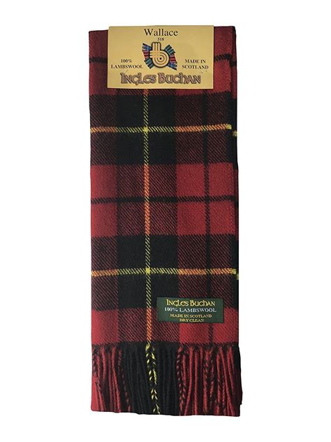 Pure Lambswool Clan Tartan Scarf Made In Scotland Ebay