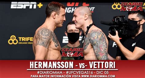 Resultados Ufc On Espn 19 Hermansson Vs Vettori