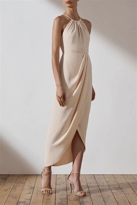 Shona Joy Hooray Mag Nude Cocktail Dresses Ruched Dress Cocktail