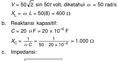 Suatu Rangkaian Seri R L C Dengan R 800 Ω L 8 H Dan C 20 μf Dihubungkan Mas Dayat