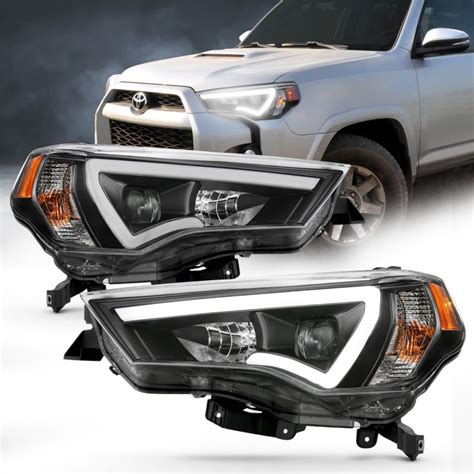 Toyota Runner Led C Bar Headlights Black