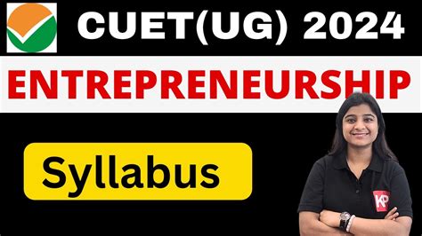 Cuet Ug Entrepreneurship Syllabus B A Hons From Du Bhu Pyq