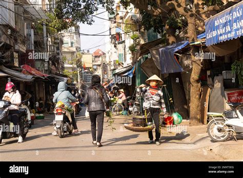 Hanoi Vietnam January 2023 Panoramic View Of The Traditional Food