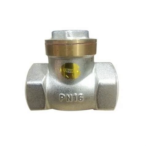 UNIK Brass Swing Check Valve Packaging Type Box At Rs 182 Piece In