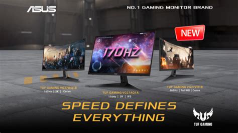 ASUS Announces Three New TUF Gaming Monitor Models