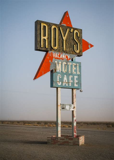 Itap Of Roy S Motel And Cafe Sign Amboy Calfornia Ift Tt Gixbir