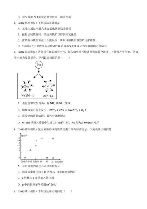 2024届高三化学高考备考一轮复习专题训练——卤族与氮族及其应用（含解析）21世纪教育网 二一教育