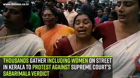 Thousands Including Women On Street In Kerala To Protest Against