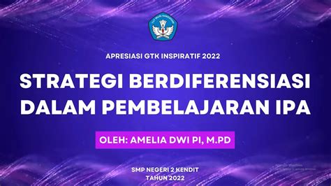 STRATEGI BERDIFERENSIASI DALAM PEMBELAJARAN IPA AMELIA DWI GTK