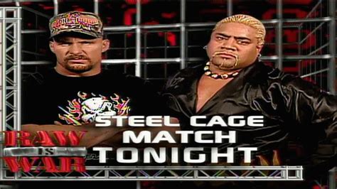 Stone Cold Vs Rikishi Steel Cage Match Youtube