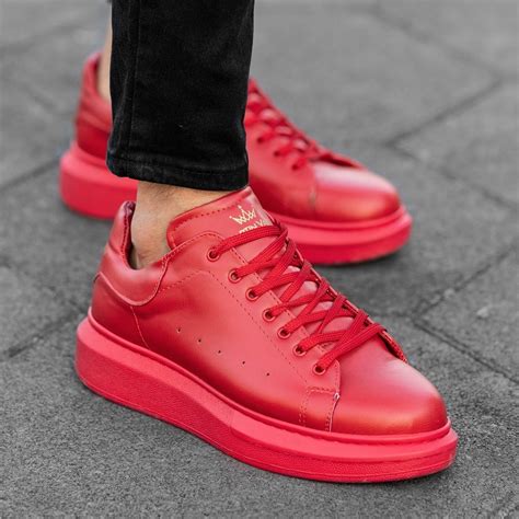 Sneakers Suela Gruesa Rojo | Martin Valen