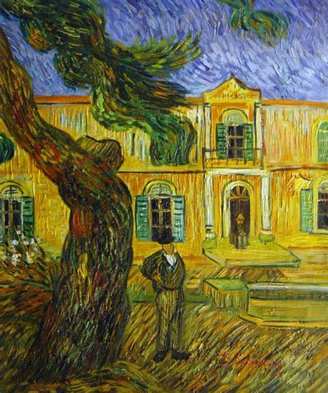 In Front Of The Asylum Of Saint-Remy Painting by Vincent Van Gogh ...