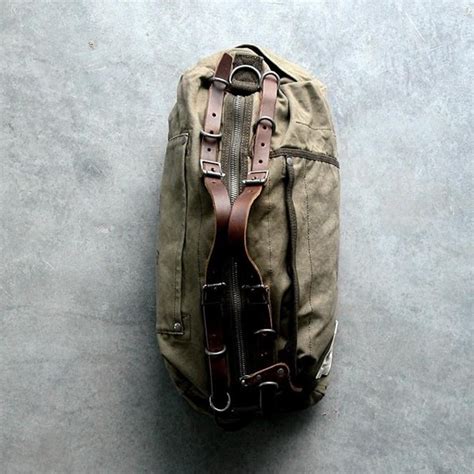 Military Style Duffle Bag Cotton Canvas Vintage Collection Apollobox