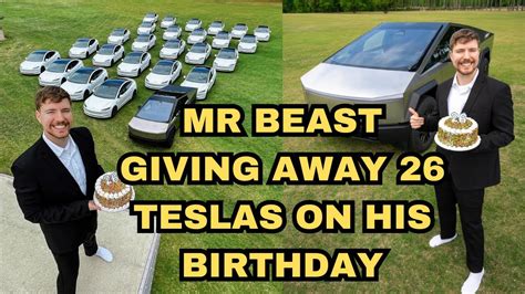 Tesla Treats Mrbeast S Th Birthday Bonanza Youtube