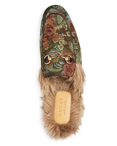 Gucci Mens Jacquard Princetown Slippers Gucci Bloomingdales Gucci