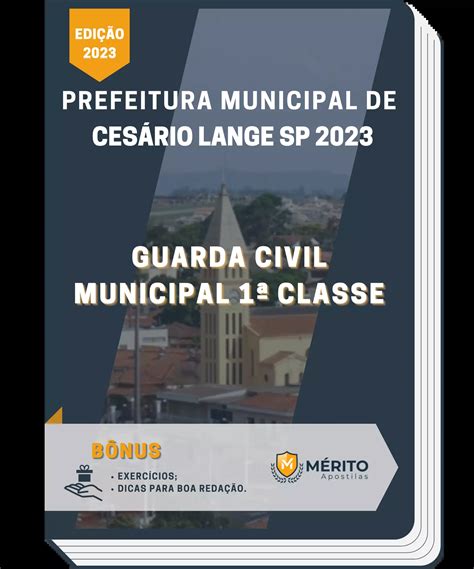 Apostila Guarda Civil Municipal 1ª Classe Prefeitura de Cesário Lange