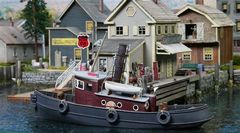 Sea Port Kit H125 53 Harbor Steam Tug Ho Scale L 7 14” W 2 18