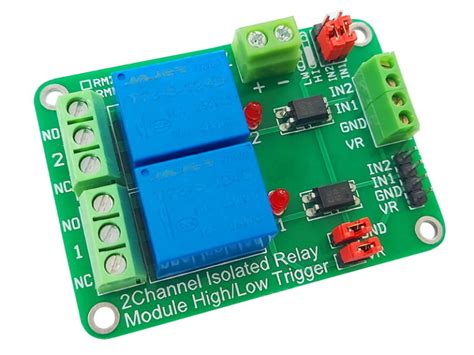 2 Channel Highlow Trigger Relay Module24v Opto Isolated Rm224i