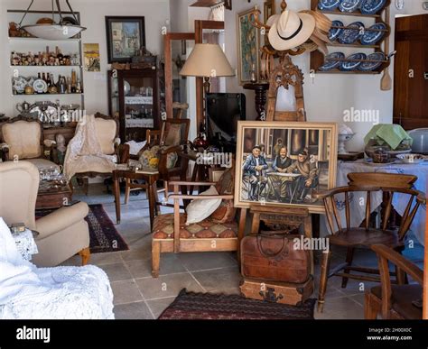 Traditional house interior in Arsos village, Republic of Cyprus Stock ...