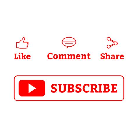 Hebat Subscribe Youtube Button Like Comment Share Subscribe Logo Png