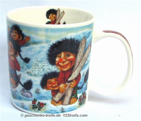 Original Norwegian Product Mug Troll Skiing