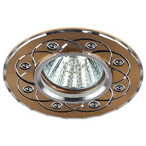 Светильник ЭРА KL40 SL/GD литой алюминевый MR16,12V/220V, 50W золото ...