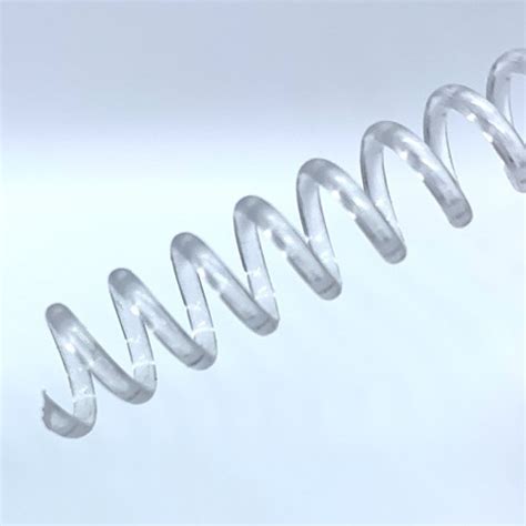 Plastic Coil Binding Supply, Clear (4:1 Pitch)