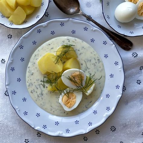 Koprová omáčka s bramborami a vejcem recept rychle zdravě a