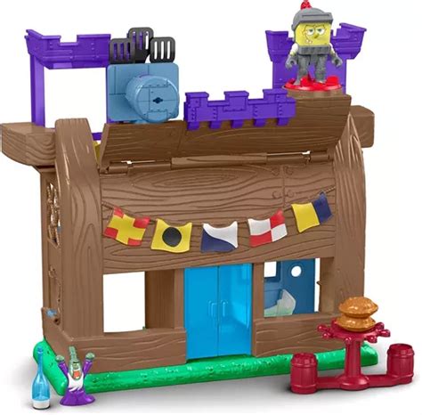 Fisher Price Imaginext Bob Esponja Krusty Krab Kastle Exclu Env O Gratis