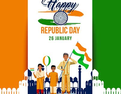 Republic Day Post Design Projects :: Photos, videos, logos, illustrations and branding :: Behance