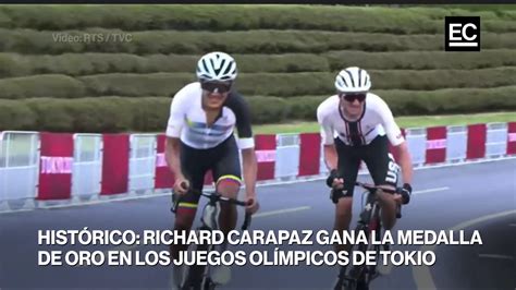 Momento Cuando La Locomotora Del Carchi Richard Carapaz Gana El Oro