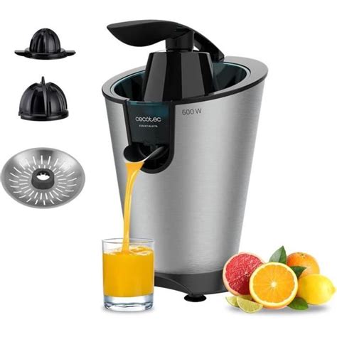 Presse Agrumes Avec Bras Lectrique Essentialvita Powerfresh Inox