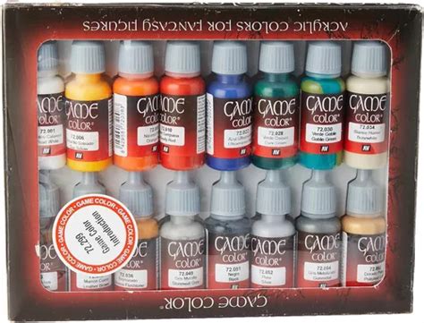 Kit Pinturas Acrilicas Vallejo Game Color 16 Colores 17ml Envío gratis