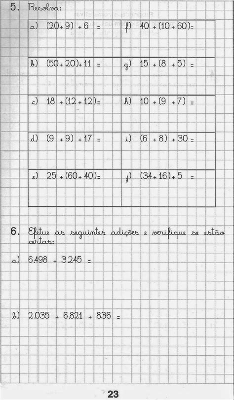 Pedagogia Cia Atividades de Matemática do 5º ano para imprimir