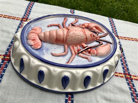 Vintage Ceramic Lobster Decorative Mold X Vintage Etsy