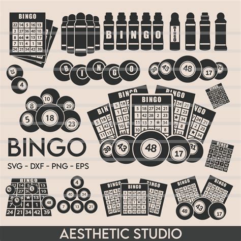 Bingo Svg Bingo Cards Svg Bingo Bingo Daubers Svg Bingo Balls Svg