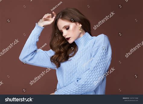 Beautiful Sexy Woman Long Brunette Hair Stock Photo Shutterstock