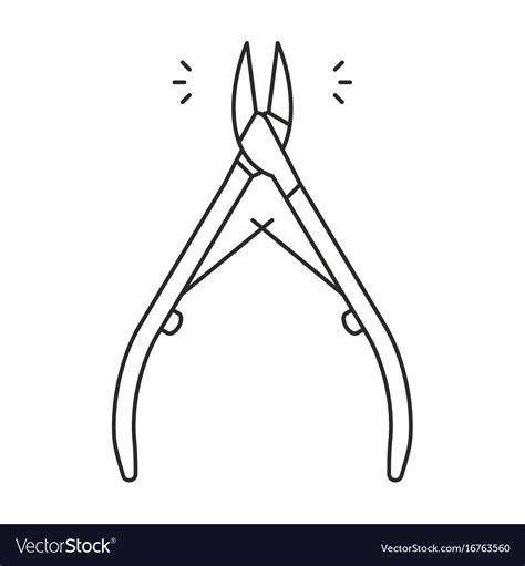 Cuticle nipper icon Royalty Free Vector Image - VectorStock