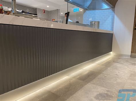 Fluted Mdf Panels Amex Lounge Scandinavian Profiles Machining And Fabricating Building Materials