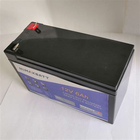 12v 6ah Lifepo4 Battery Pack Himax