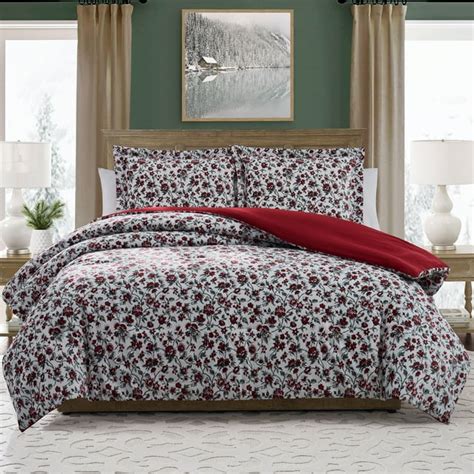 My Texas House Stacy 3 Piece Bright White Floral Printed Velvet Comforter Set King